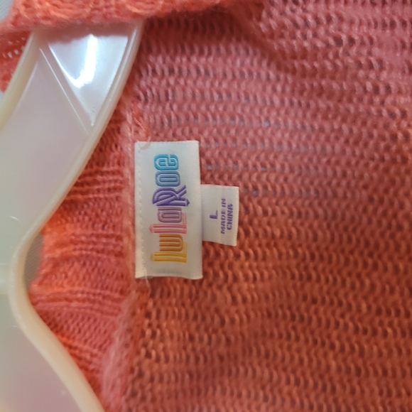 LuLaRoe Coral Cardigan V-Neck Lightweight Sweater - Picture 3 of 3